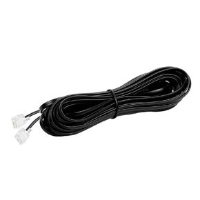 RJ11 6P4C Phone Extension Cord, 1 Pack 16 Feet Phone Cable, Telephone Line Cord, Black Extension Cord, RJ11 Telephone Wire Cable for Office or Home