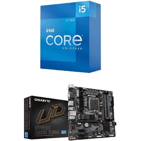 Intel Core i5-12600K + GIGABYTE B760M DS3H DDR4 Motherboard