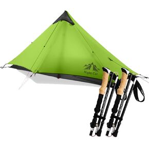Night Cat Ultralight Tent 1 Person with Trekking Poles Hiking for Professional Backpacker Hiker