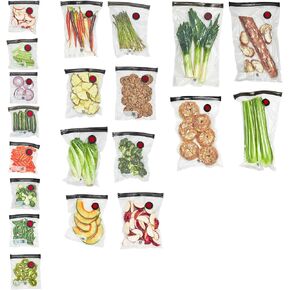 ZWILLING Fresh & Save 20-Piece Vacuum Sealer Bags, Sous Vide Bags - Assorted Sizes