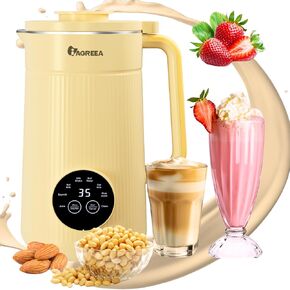 IAGREEA Automatic Nut Milk Maker Machine, 35 oz Homemade Almond, Oat, Soy, Plant-Based Milk and Dairy Free Beverages, Almond Maker with 2 Hours Heat Preservation,10 Blade, Keep Warm Countertop Blender