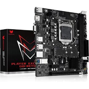 LGA 1155 Motherboard H61C Gaming Motherboard for Intel 2th/3th Gen i3,i5,i7/Xeon E3 V2/Pentium Series CPUs, DDR3, NVME/NGFF M.2, PCIe X16, 100M LAN, VGA, HDMI-Compatible