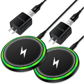 Wireless Charger Fast Charging Pad for Google Pixel 9 Pro XL Fold 8 7 Pro 8A 7A, 15W Wireless Charger Android Fast Charger Station + Adapter for Samsung Galaxy S25 Ultra S24 S23 FE S22 Z Flip Fold 6 5