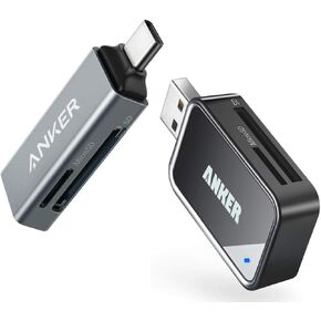 Anker 2-in-1 USB C Memory Card Reader&Anker USB 3.0 SD Card Reader
