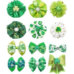 PET SHOW 12pcs Valentine's Day Small Dogs Collar Charms Flowers Bow Ties for Lover Valentine Holiday Party Costumes Medium Dog Cats Doggies Collars Attachment Grooming Accessories
