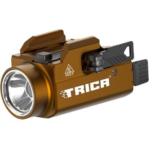 800 Lumens Compact Pistol Light, USB Rechargeable Rail-Mounted Tactical WeaponLight with Adjustable Rail, Quick Release Mini Handgun Flashlight Compatiable for 1913,GL Style Full Size and Compact Rail