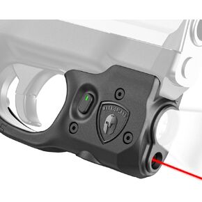 WARRIORLAND Pistol Light Laser Combo Fits S&W M&P 9 /.40 Shield M2, Compact 150-Lumen Trigger Mounted Tactical Weapon Light with Red Laser & White LED, Power Indicator & 3 Light Mode Options, SLL-102