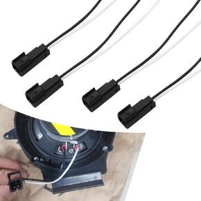 Downhill Car Speaker Wiring Harness, Speaker Adapter Cable, Car Audio Replacement Parts 72-5600, Compatible with Ford Lincoln Mercury Mazda Speaker Wiring Harness (Black)
