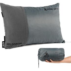 OneTigris Wilddream Camping Pillow, Shredded Small Memory Foam Pillow, Compact, Easy Clean, Comfortable for Backpacking, Travel, and Car Trips, 4 Season Use