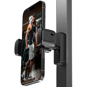CreaDream Gym Magnetic Phone Holder, Gym Essentials Magnet Phone Mount with 360 Rotation, Portable Workout Accessories for Men and Women, Compatible with 4.7-7" Smartphones