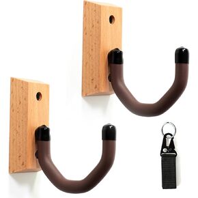 Gun Wall Mount, Hooks Horizontal Display, Hold Up & Store - Hunting Rifle, Shotgun, Bow, Versatile Gun Mount Hooks, for Any Firearm, Sword with Molle Strap Key Clip