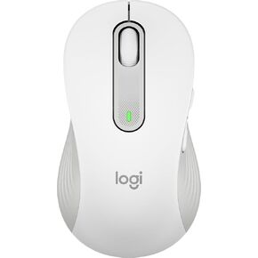 Logitech Signature M650 Mouse - Optical - Wireless - 32.81 ft - Bluetooth - Off White - USB - 4000 dpi - Scroll Wheel - 5 Programmable Button(s) - Large Hand/Palm Size - Left-handed - 1 x AA Battery S