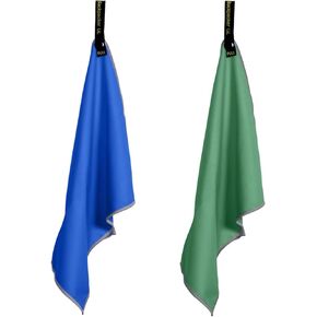Ultralight Quick Drying Small 2 Pack Travel Camp Towel.