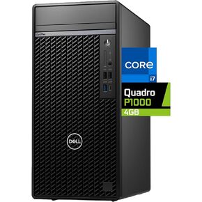 Dell OptiPlex 7020 Tower Plus Computer, Intel Core i7-14700, 64GB RAM, 2TB NVMe SSD, Nvidia Quadro P1000 4GB, USB-C, DisplayPort, HDMI, Built in WiFi, Bluetooth, Windows 11 Pro, Black Desktop