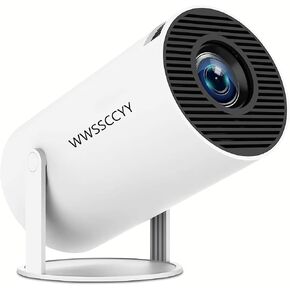 Mini Projector, 4K Decoding, 1080P Resolution, Compatible with Smartphones, Laptops, Tablets and Home Theater Devices, Equipped with Bluetooth 5.0 and Wi-Fi 6, Runs on Android 11.0 System