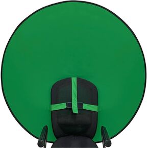 Green Screen Chair Backdrop, 56inch Portable Collapsible Background, Green Screen Chromakey Backdrop for Photography, Streaming Gaming, Webcam, Zoom, Video Chats, Video Conference, Skype
