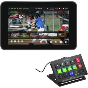 YoloLiv YoloBox Ultra Portable Multi-Camera Encoder/Switcher/Monitor/Recorder Bundle with YoloLiv YoloDeck Control Panel for YoloBox