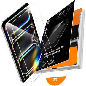 PandaShield 2 Pack Screen Protector for iPad Pro 13 inch M4 7th Generation(2024 Released)，9H Tempered Glass Film,Easy Install，Apple Pencil Compatible,Bubble Free, HD Clarity, Face ID Compatible