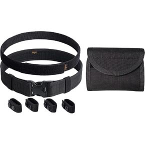 Duty Belt M(30"-34") + Duty Glove Pouch Double Pockets