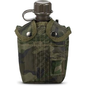 Bottle,1L Outdoor Canteen Bottle Camping Hiking Backpacking Survival Water Bottle Kettle with Cover