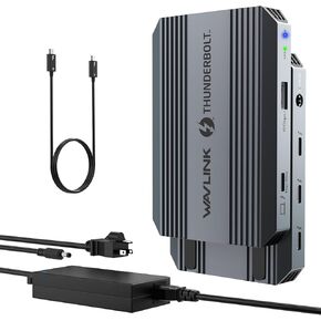 Thunderbolt 4 Hub, WAVLINK USB C Hub with Single 8K/ Dual 4K Display, 100w PD in, USB-A 3.2 Gen 2, for MacBook Pro/Air M1 M2 M3, Thunderbolt 4/3 Laptop