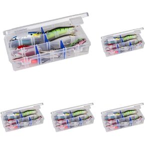Flambeau Outdoors 2003 Tuff Tainer, Fishing Tackle Tray Box, Includes [15] Zerust Dividers, 18 Compartments (Pack of 5)