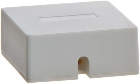 Cmple - 1 Port Phone Jack Wall Plate RJ12 Telephone Cord Surface Mount Box Female Landline Phone Keystone Jack for 3 Line House Phone, Answering Machine, Fax in Kuwait