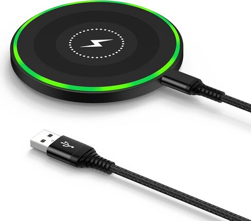 Wireless Charger Fast Charging Pad for Moto G Power (2025)/Edge 60 Stylus/G Stylus 5G 2024/razr+ 2024/Razr 50/Edge+/Edge 50 Ultra/Pro,Pixel 9a 9 Pro Fold/8 Pro/7, 15W Android Wireless Charger Station in Kuwait