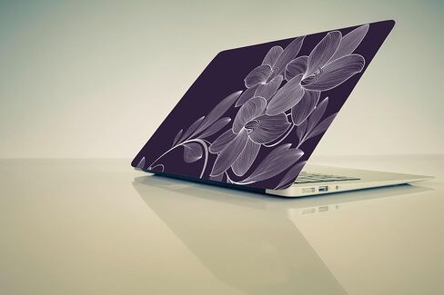 Laptop Skin with Pink Flower Logo Pattern Designs, Fits Most Sticker Decal,13-15.6 inch Universal Vinyl Skin Sticker Cover(Skin 20_9) in Saudi Arabia