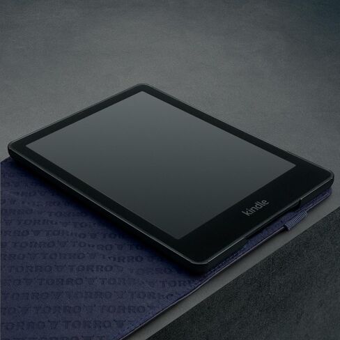TORRO Case Compatible with Kindle Paperwhite & Colorsoft Signature Edition (7") Premium Leather Case Navy Blue in Saudi Arabia