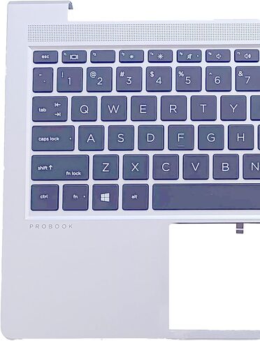 New Replacement for HP Probook 440 445 G9 G8 Laptop Upper Case Palmrest Keyboard Assembly Part N01286-001 N01287-001 M23770-001 M23769-001 Silver (Probook 440 445 G9 G8 Backlit Keyboard) in Saudi Arabia