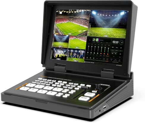AVMATRIX H4 Plus Video Switcher with 10.1 Inch FHD Display 4xHDMI Input SD Card USB Recorder LAN Control for Live Streaming in Saudi Arabia