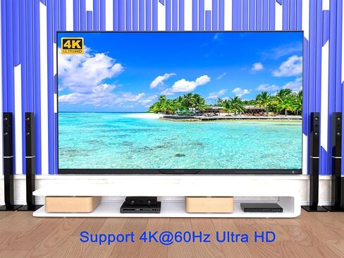 KAGO HDMI Switch 2 in 1 Out,HDMI Splitter 1 in 2 Out,Bi-Directional 4k@60hz HDMI Hub Supports Xbox PS5/4/3 Blu-Ray TV Fire Stick Roku Laptop PC in Kuwait