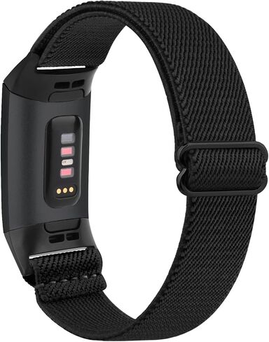 Tobfit Stretchy Band Compatible with Fitbit Charge 4 Bands/Fitbit Charge 3 Bands for Women Men, Solo Loop Straps Elastic Braided Wristbands Replacement for Fitbit Charge 4/Charge 3 Bands in Saudi Arabia