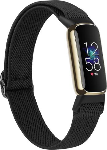 Tobfit Stretchy Band Compatible with Fitbit Luxe Bands for Women Men, Solo Loop Straps Elastic Braided Wristbands Replacement for Fitbit Luxe Bands in Saudi Arabia