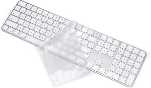 Keyboard Cover Skin for Apple Magic Keyboard with Touch ID and Numeric Keypad (M4 Chip A3119 MXK73LL/A, USB–C), Apple Magic Keyboard Cover - TPU in Kuwait