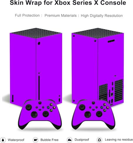 Skin Sticker Vinyl Decal for Xbox Series X Console, Full Set Protective Cover Wrap Compatible with Wireless Controller (Yellow) in Kuwait