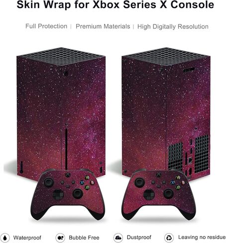 ملصقات الجلد فينيل شارات لوحدة التحكم Xbox Series X ، التفاف الغطاء الوقائي بالكامل متوافق مع وحدة التحكم اللاسلكية (أصفر) in Kuwait