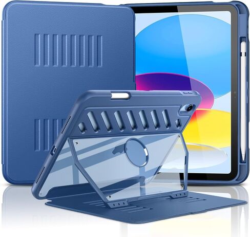 Case Moko for iPad (A16) الجيل الحادي عشر 11 بوصة 2025/iPad 10th Generation 10.9 بوصة 2022 مع حامل القلم الرصاص ، [10 زاوية عرض مغناطيسية قوية] علبة وقائية شديدة التحمل من الخدمة الكاملة ، Navy Blue in Kuwait