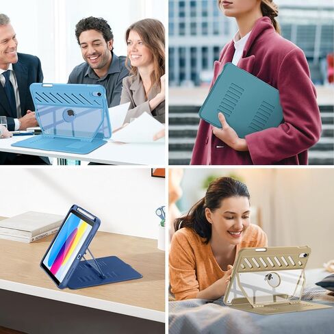 Case Moko for iPad (A16) الجيل الحادي عشر 11 بوصة 2025/iPad 10th Generation 10.9 بوصة 2022 مع حامل القلم الرصاص ، [10 زاوية عرض مغناطيسية قوية] علبة وقائية شديدة التحمل من الخدمة الكاملة ، Navy Blue in Kuwait