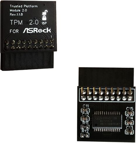 Professional TPM2.0 Security Module LPC 18 Pin As.Rock(18-1) Pin Motherboards Card for As.Rock TPM2 -SLI -S -SPI Platform Replacement Part in Saudi Arabia