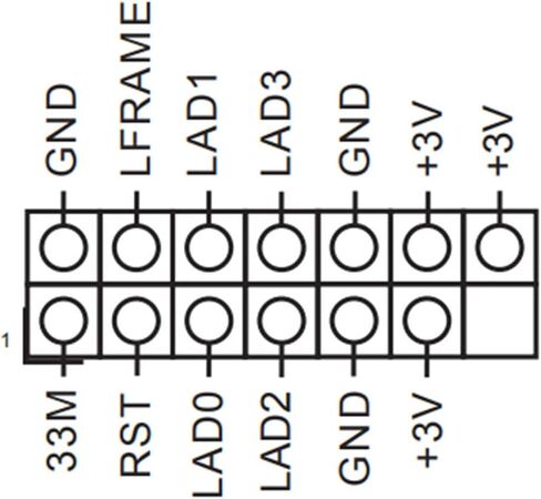 Professional TPM2.0 Security Module LPC 18 Pin As.Rock(18-1) Pin Motherboards Card for As.Rock TPM2 -SLI -S -SPI Platform Replacement Part in Kuwait