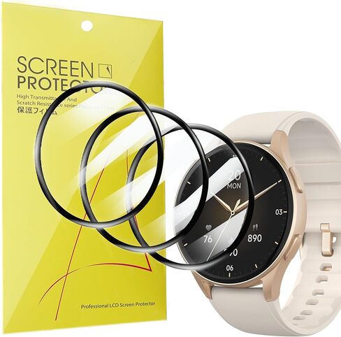 Compatible for GTX05 Smart Watch Screen Protector, [3 Pack] 3D Full Coverage PET Soft Screen Protector Film Compatible for kececo GTX05 43mm 1.32" Smart Watch (3 Pack) in Kuwait