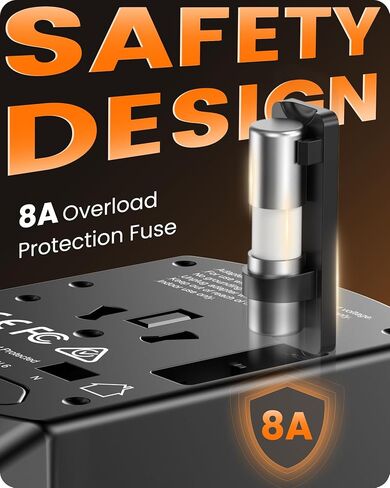 LENCENT Universal Travel Adapter, International Charger with 3 USB Ports and Type-C PD Fast Charging Adaptor for iPhone, Samsung, Tablet, Gopro. for Over 200 Countries (White) in Saudi Arabia