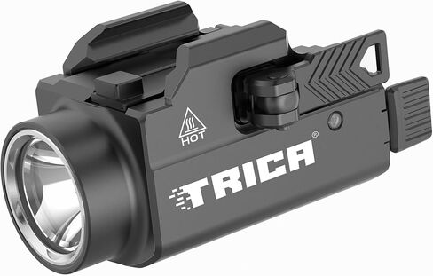 800 Lumens Compact Pistol Light, USB Rechargeable Rail-Mounted Tactical WeaponLight with Adjustable Rail, Quick Release Mini Handgun Flashlight Compatiable for 1913,GL Style Full Size and Compact Rail in Saudi Arabia