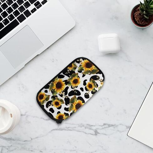 Flower Butterfly Print USB Flash Drive Case Thumb Drive Case, Portable USB Holder Storage Bag with 10 Slots, Office Home Electronic Accessories Organizer for USB Flash Drive Jump Drive in Kuwait
