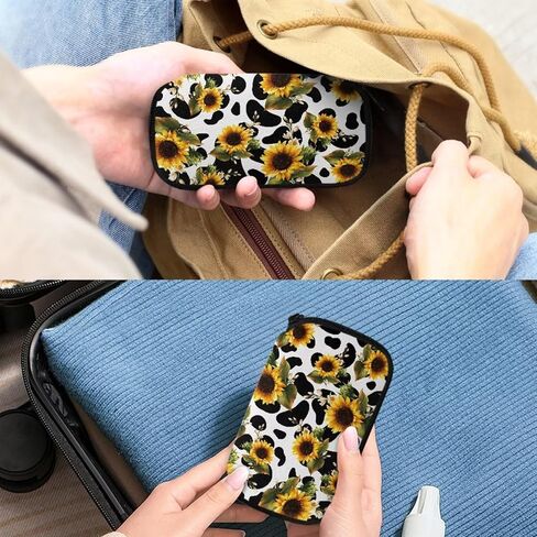 Flower Butterfly Print USB Flash Drive Case Thumb Drive Case, Portable USB Holder Storage Bag with 10 Slots, Office Home Electronic Accessories Organizer for USB Flash Drive Jump Drive in Kuwait