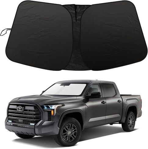 2024 Upgrade Front Windshield Sun Shade Foldable Jeep Wrangler Sun Shade/Jeep Gladiator Sun Shade fit for Jeep Wrangler JL JLU 2018-2024 / Jeep Gladiator 2020-2024 |Keep Car Interior Cooler| in Saudi Arabia
