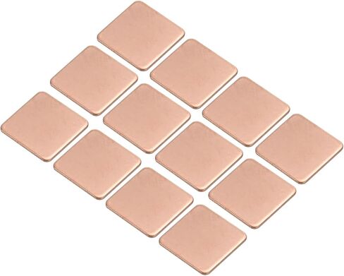 MECCANIXITY Heatsink Copper Pad Shim 20mm x 20mm x 0.8mm Thermal Conductive Heat Sink for Electronic Chip Cooling Pack of 12 in Kuwait
