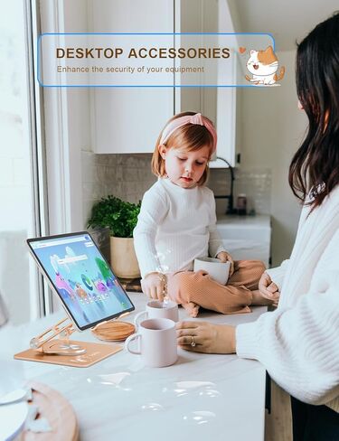 Tablet Stand 360° Rotating Aluminum Holder - Adjustable, Portable & Foldable Monitors Stand for iPads, Compatible with 4-13.3" Tablets, Purple in Kuwait